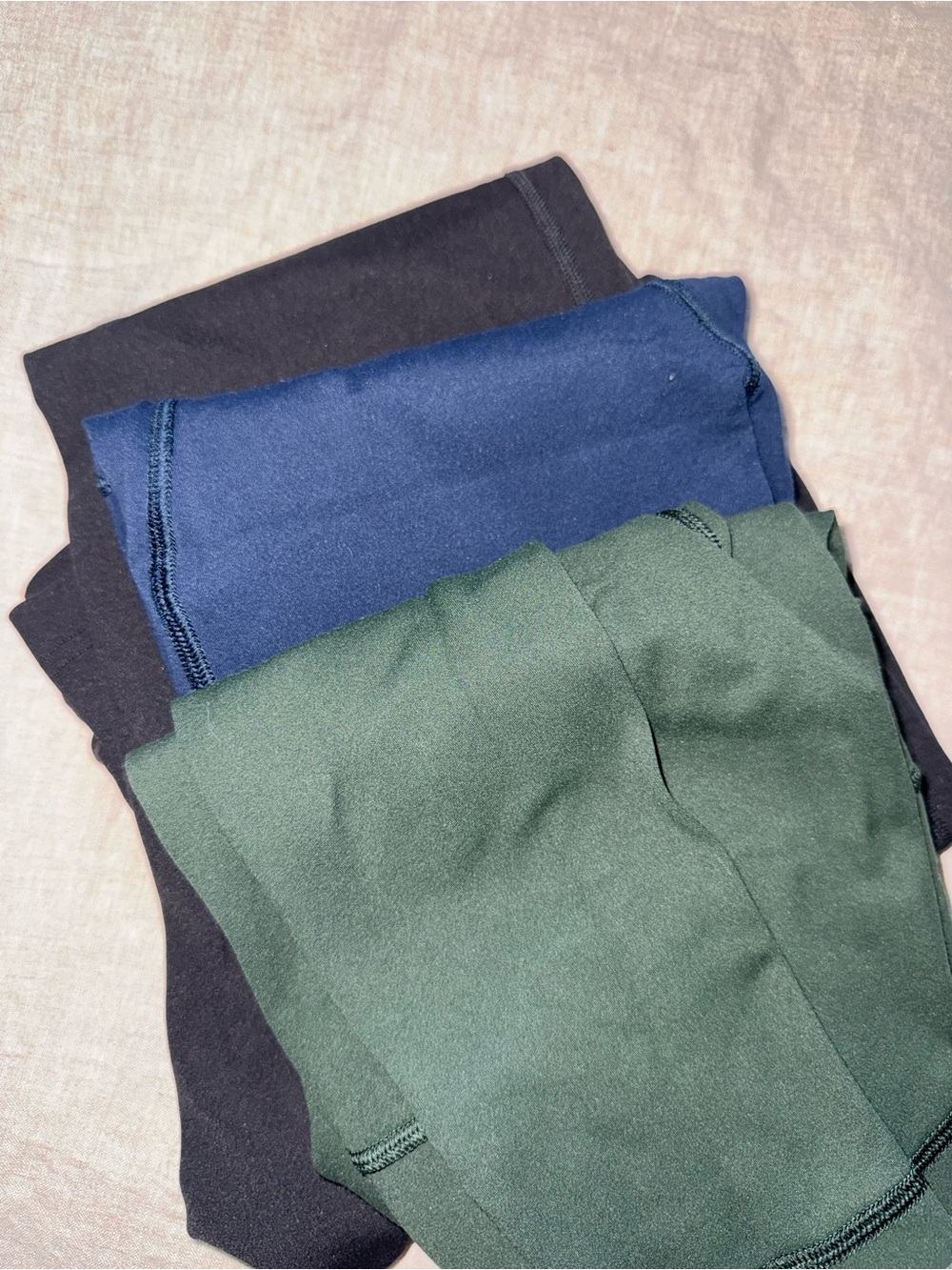 3 Lululemon Align Leggings in Black, Navy & Forest Green